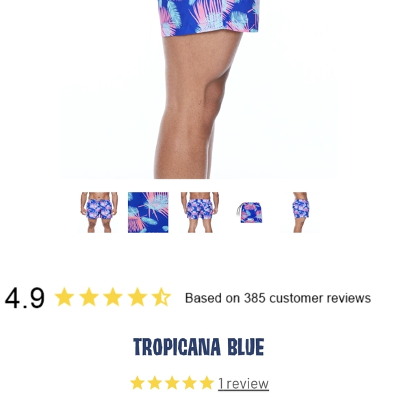 Boardies Tropicana Blue Mens Swim Shorts - Picture 11 of 11